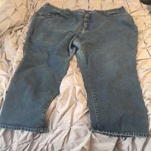 Curvy blue jeans plus size